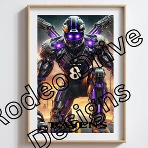 Lamar Jackson Baltimore Ravens 11x17 Poster